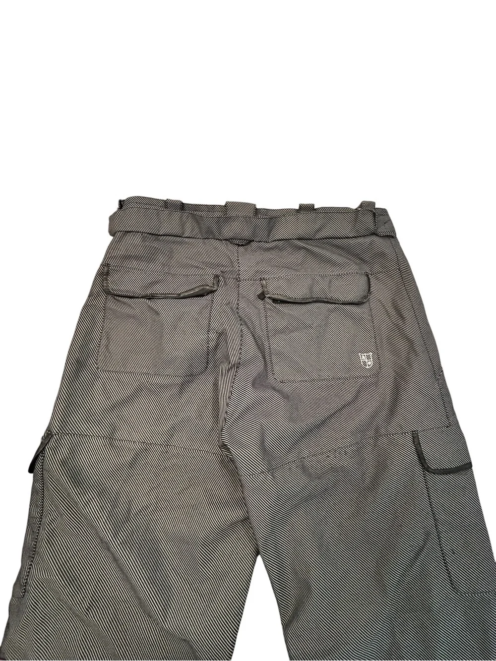 Burton The White Collection DryRide Striped Men's Gray Snowboard Ski Pants L